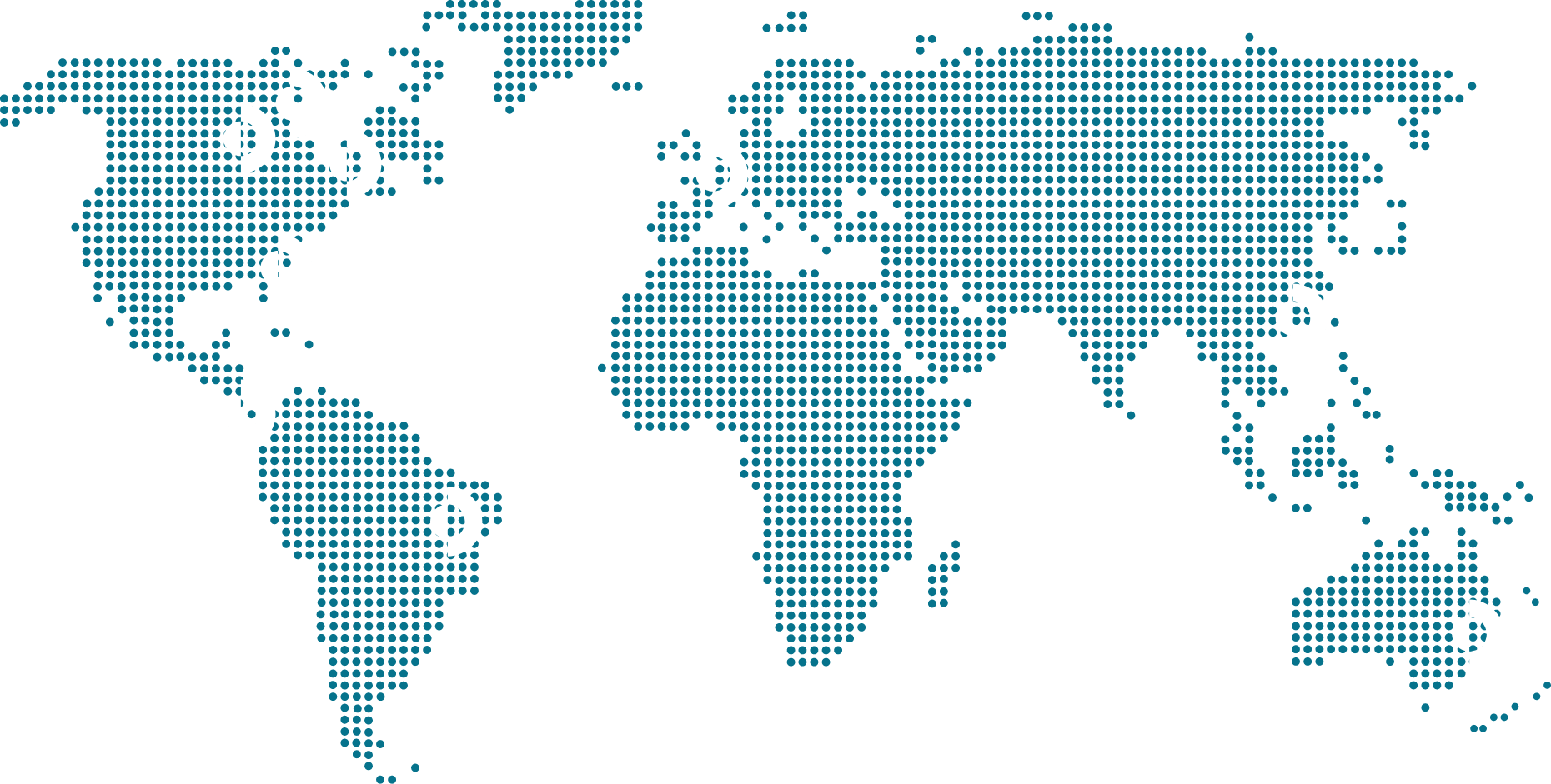 Carte du monde designée pour Labelium